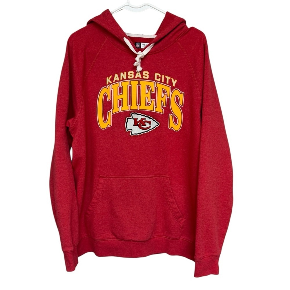 Kansas City Chiefs Red NFL Team Apparel Hoodie, Large